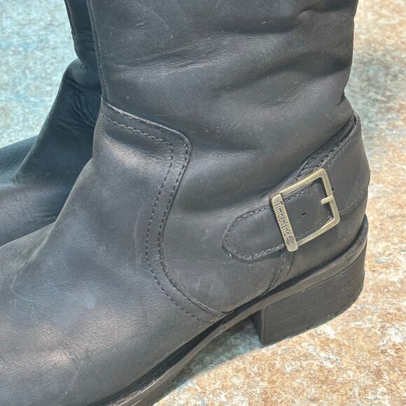 Timberland Women's Black Knee High Waterproof Trendy Riding Boots Size 10 - Picture 11 of 12